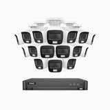 ADLK800 - 4K 16 Channel 16 Dual Light Wired CCTV Security System, Color & IR Night Vision, 3840x2160@20fps, f/1.6 Super Aperture, 4-in-1 Output Signal, IP67