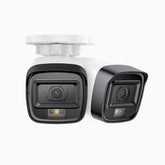 C500 - 2 SZT. Kamera zewnętrzna PoE IP 5Mpx, Inteligentne podwójne oświetlenie nocne, 3072 × 1728 @ 20 kl./s, inteligentne wykrywanie ludzi i pojazdów, wbudowany mikrofon, IP67
