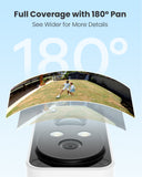 CAMSTRO bezprzewodowa kamera zewnętrzna 2K na baterię, kamera Wi-Fi do użytku zewnętrznego/wewnętrznego z kolorowym widzeniem nocnym, detekcja ruchu PIR, dwukierunkowe audio, chmura/karta SD, kompatybilna z Alexa, Wi-Fi 2,4 GHz