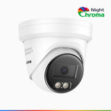 NightChroma<sup>TM</sup> NC800 – Kamera bezpieczeństwa 4K Outdoor PoE, Acme Color Night Vision, f/1.0 Super Aperture (0,0005 Lux), wykrywanie ludzi i pojazdów, inteligentna analiza zachowań, wbudowany mikrofon