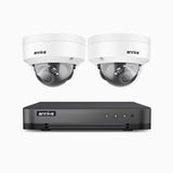 H800 - Zestaw do Monitoringu PoE 2 Kamery 4K z 8-Kanałowy Rejestratorem NVR, Noktowizor kolorowy i IR, 1/2.4" progresywny sensor CMOS, Identyfikacji osób lub pojazdów, Wbudowany mikrofon, IP67, Obsługuje RTSP i ONVIF