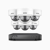 H800 - Zestaw do Monitoringu PoE 6 Kamery 4K z 8-Kanałowy Rejestratorem NVR, Noktowizor kolorowy i IR, 1/2.4" progresywny sensor CMOS, Identyfikacji osób lub pojazdów, Wbudowany mikrofon, IP67, Obsługuje RTSP i ONVIF