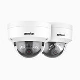 C1200 - 2 SZT. Kamera zewnętrzna PoE IP 4K 12MP, Noktowizja Pelny Kolor & EXIR, Wykrywanie Ludzi i Pojazdów, H.265+, Wbudowany Mikrofon, Maks. 512 GB Lokalnego Magazynu, IP67