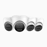 C300 - 4 X Kamera zewnętrzna PoE IP 2K 3Mpx, EXIR 2.0 Night Vision, wykrywanie ruchu, H.265+, wodoodporność IP67