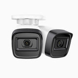 C300 - 2 X Kamera zewnętrzna PoE IP 2K 3Mpx, EXIR 2.0 Night Vision, wykrywanie ruchu, H.265+, wodoodporność IP67