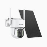 WB400 - Bezprzewodowa zewnętrzna kamera bezpieczeństwa 4MP z baterią,podwójne pasmo WiFi 2,4/5,8 GHz Pro, detekcja ludzi AI, dwukierunkowy dźwięk, zasilanie bateryjne i solarne, obrót 270° i pochylenie 90°, kompatybilny z Alexa
