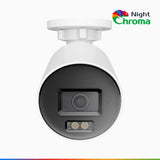 NightChroma<sup>TM</sup> NC800 – Kamera bezpieczeństwa 4K Outdoor PoE, Acme Color Night Vision, f/1.0 Super Aperture (0,0005 Lux), wykrywanie ludzi i pojazdów, inteligentna analiza zachowań, wbudowany mikrofon