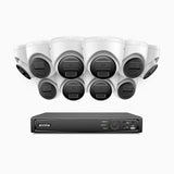 H300 - Zestaw do Monitoringu PoE 10 Kamery 3MP z 16-Kanałowy Rejestratorem NVR, EXIR 2.0 Night Vision, wykrywanie ruchu, H.265+, wodoodporność IP67