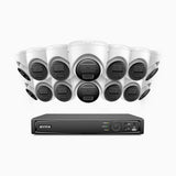 H300 - Zestaw do Monitoringu PoE 14 Kamery 3MP z 16-Kanałowy Rejestratorem NVR, EXIR 2.0 Night Vision, wykrywanie ruchu, H.265+, wodoodporność IP67