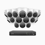 H300 - Zestaw do Monitoringu PoE 16 Kamery 3MP z 16-Kanałowy Rejestratorem NVR, EXIR 2.0 Night Vision, wykrywanie ruchu, H.265+, wodoodporność IP67