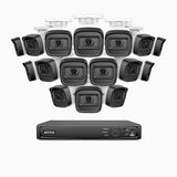 H300 - Zestaw do Monitoringu PoE 16 Kamery 3MP z 16-Kanałowy Rejestratorem NVR, EXIR 2.0 Night Vision, wykrywanie ruchu, H.265+, wodoodporność IP67