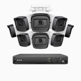 H300 - Zestaw do Monitoringu PoE 8 Kamery 3MP z 16-Kanałowy Rejestratorem NVR, EXIR 2.0 Night Vision, wykrywanie ruchu, H.265+, wodoodporność IP67