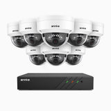 H500 - Zestaw do Monitoringu PoE 8 Kamery 5Mpx z 8-Kanałowy Rejestratorem NVR, Inteligentne podwójne oświetlenie nocne, 3072 × 1728 @ 20 kl./s, inteligentne wykrywanie ludzi i pojazdów, wbudowany mikrofon, IP67