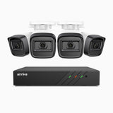 H300 - Zestaw do Monitoringu PoE 4 Kamery 3MP z 8-Kanałowy Rejestratorem NVR, EXIR 2.0 Night Vision, wykrywanie ruchu, H.265+, wodoodporność IP67