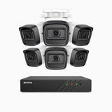 H300 - Zestaw do Monitoringu PoE 6 Kamery 3MP z 8-Kanałowy Rejestratorem NVR, EXIR 2.0 Night Vision, wykrywanie ruchu, H.265+, wodoodporność IP67