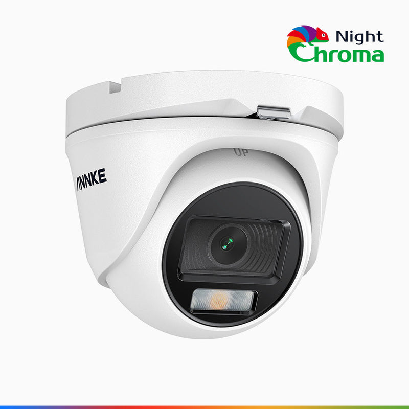NightChroma<sup>TM</sup> NCA200 - Kamera Bezpieczeństwa IP PoE 1080p z Idealną Noktowizją w Kolorze, z przesłoną f/1.0 (0.001 Lux), 121° FoV, Aktywnym Dopasowaniem