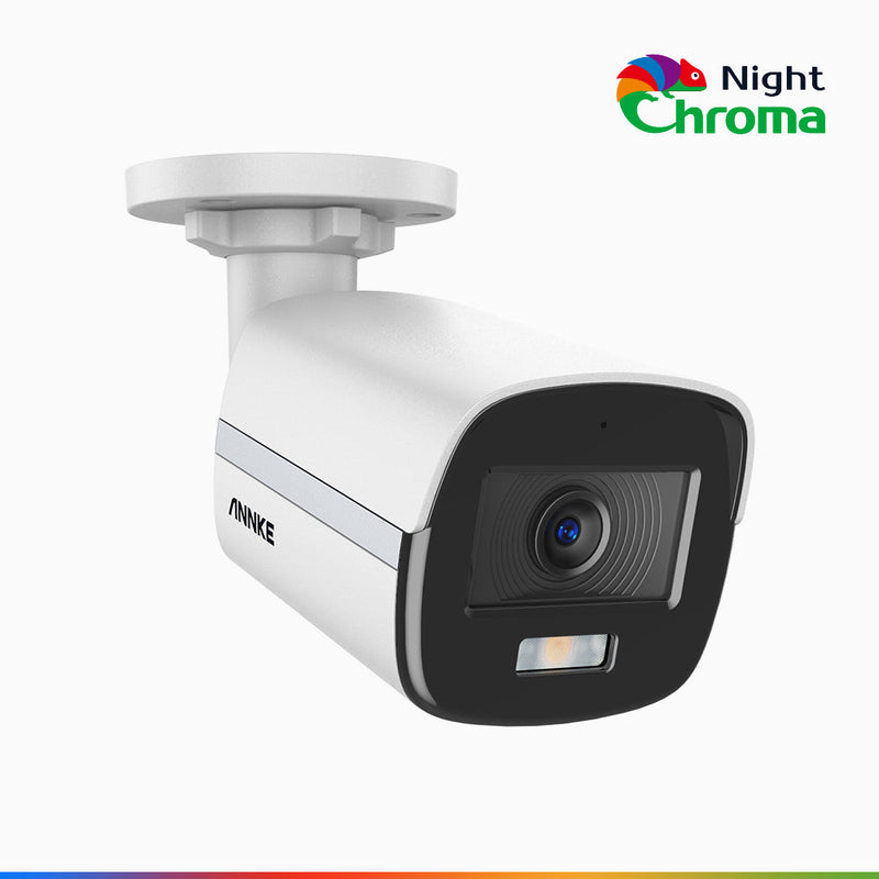 NightChroma<sup>TM</sup> NCA500 - Kamera Bezpieczeństwa Przewodowa TVI 3K, Noktowizja Pelny Kolor, 2960 × 1665 pikseli, Przysłona f/1.0 (0,001 Lux), Wbudowany Mikrofon, IP67, Zaktualizowana Wersja