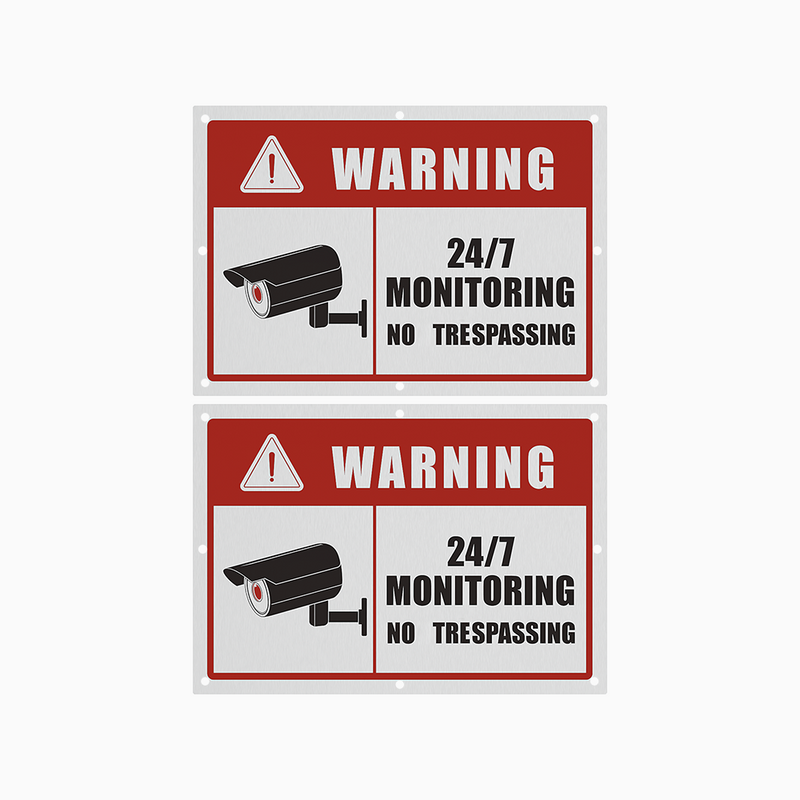 Bezprzewodowe Odporne na Rdzę Aluminiowe Znaki Monitoringu dla Domu i Firm z Ochroną UV i Ultra Długim Czasem Użytkowania